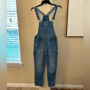 American Eagle Outfitters Light Blue Denim Overalls